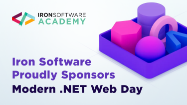 Iron Software Proudly Sponsors "Modern .NET Web Day" – Join Us for a Dive into the Future of .NET Development!